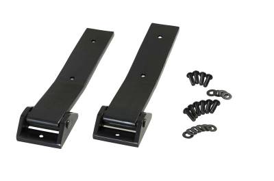Kentrol - Kentrol 50578 Black Rear Tailgate Hinge Pair for 07-18 Jeep Wrangler JK