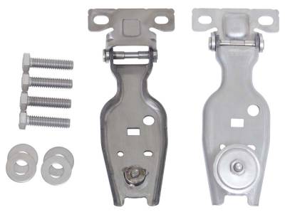 Kentrol - Kentrol 30016 Bare Grey Liftgate Hinge Pair for 07-18 Jeep Wrangler JK