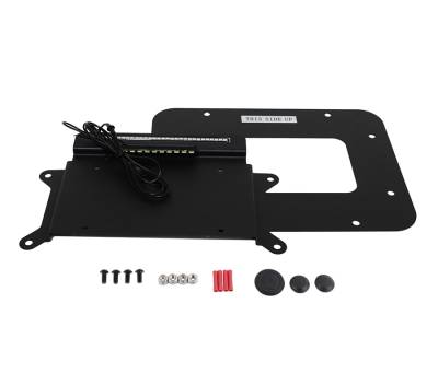 Kentrol - Kentrol 80703 BackSide License Plate Mount w/LED's for 07-18 Jeep Wrangler JK