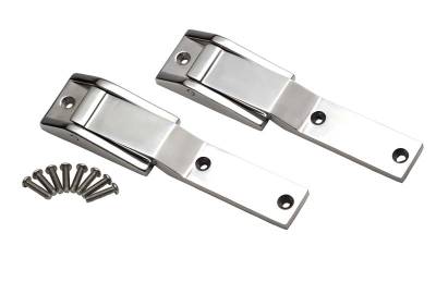 Kentrol - Kentrol 30478 Polished Rear Tailgate Hinge Pair for 97-04 Jeep Wrangler TJ