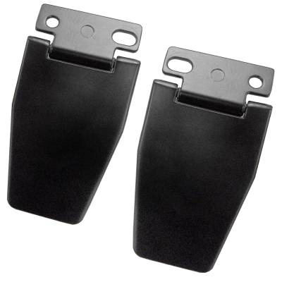 Omix - This pair of black lift gate hinges from Omix fit 97-06 Jeep Wrangler TJ/LJ.
