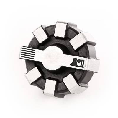 Rugged Ridge - Elite Fuel Cap Brushed Aluminum 01-21 Jeep Wrangler & Gladiator JK/JL/JT