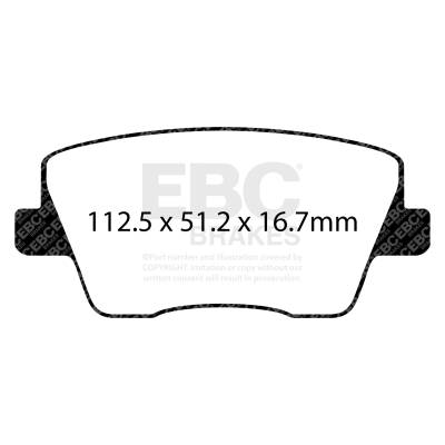 EBC Brakes - EBC Brakes DP42344R Yellowstuff Street & Track Brake Pads