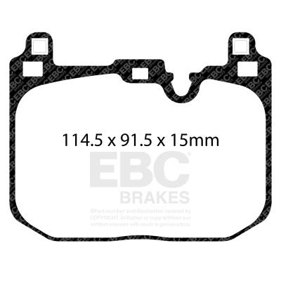 EBC Brakes - EBC Brakes DP42393R Yellowstuff Street & Track Brake Pads