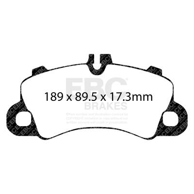 EBC Brakes - EBC Brakes DP42379R Yellowstuff Street & Track Brake Pads for 18-22 Cayenne