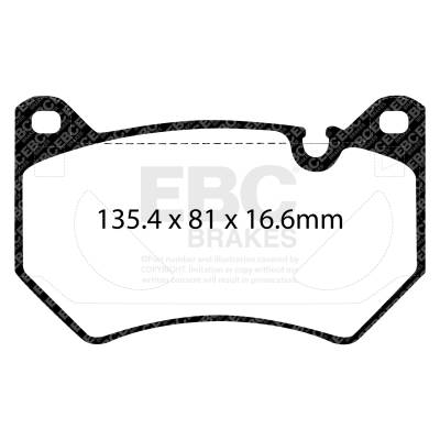 EBC Brakes - EBC Brakes DP42436R Yellowstuff Street & Track Brake Pads for 18-22 Q5