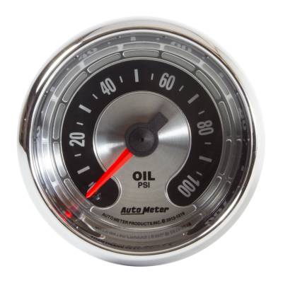 AutoMeter - AutoMeter 1219 2-1/16"American Muscle Oil Pressure Gauge