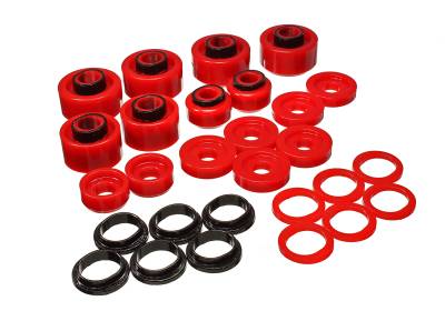 Energy Suspension - Energy Suspension 4.4120R Body Mount Set for Ford Cab & Chassis Crew Cab Pickup