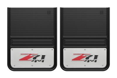 Gatorback - Gatorback 14"x18" Universal Black Mud Flaps Z-71 Logo GB1418Z71