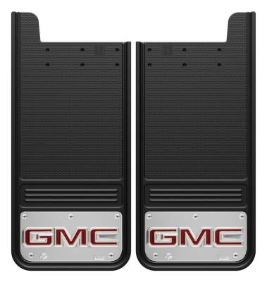 Gatorback - Gatorback 12"x26" Universal Black Mud Flaps GMC Logo GB1226GR-2