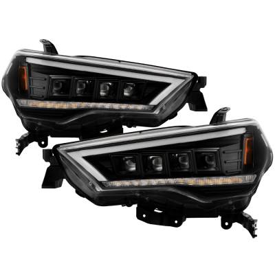 Spyder Auto - Spyder 5088697 High-Power LED Module Headlights Black for 14-20 Toyota 4Runner