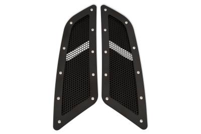 Drake Muscle - Drake Muscle FR3Z-16C630-BK 15-17 Ford Mustang Hood Vent