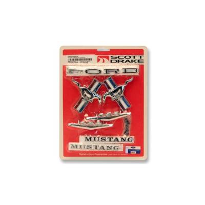 Scott Drake - Scott Drake C5ZZ-6540282-8K 65-66 Ford Mustang Emblem Set