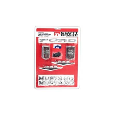 Scott Drake - Scott Drake C5ZZ-65402828GT 65 Ford Mustang Emblem Set