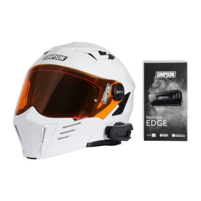 Simpson Motorcycle - Simpson Safety CSPT0001 Cardo Packtalk Edge Helmet Communication System
