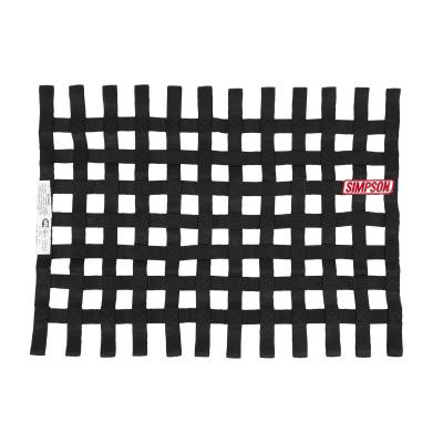 Simpson Safety - Simpson Safety 36002BK 18"x24" Stock Car Window Net Black