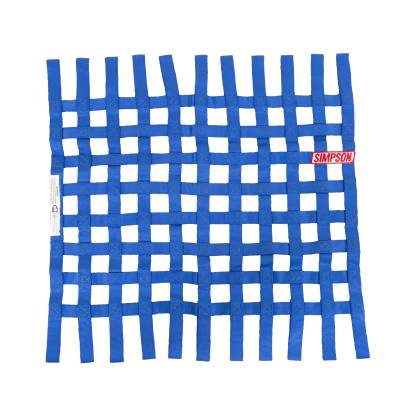 Simpson Safety - Simpson Safety 36003BL 24"x24" Stock Car Window Net Blue
