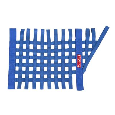 Simpson Safety - Simpson Safety 36004BL 16"x27" Stock Car Window Net Blue