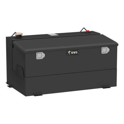 UWS - Matte Black 75-Gallon Steel-Aluminum Combo Transfer Tank
