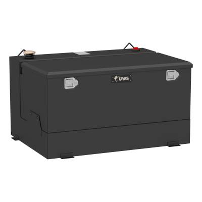 UWS - Matte Black 85-Gallon Steel-Aluminum Combo Transfer Tank