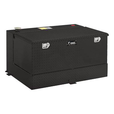 UWS - Gloss Black 45-Gallon Combo Aluminum Transfer Tank
