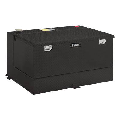 UWS - Gloss Black 50-Gallon Combo Aluminum Transfer Tank