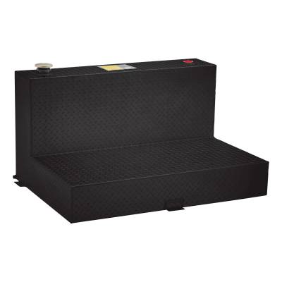 UWS - Gloss Black 50-Gallon L-Shape Aluminum Transfer Tank