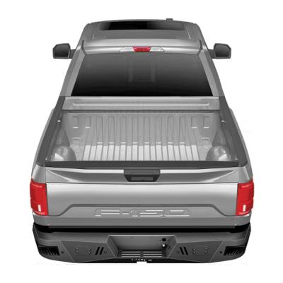 TrailFX - TrailFX RLDB001TI Rear LD Bumper Black Titanium Steel w/LED Cutouts
