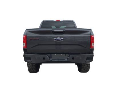 TrailFX - TrailFX RLDB002TI Rear LD Bumper Black Titanium Steel w/LED Cutouts