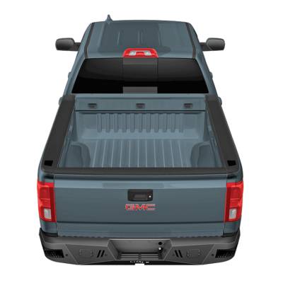 TrailFX - TrailFX RLDB004TI Rear LD Bumper Black Titanium Steel w/LED Cutouts