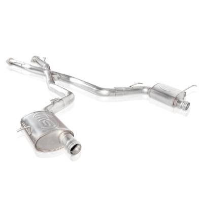 Stainless Works - Stainless Works JEEP1862CB-S Catback Dual Turbo S-Tube Mufflers Factory Connect