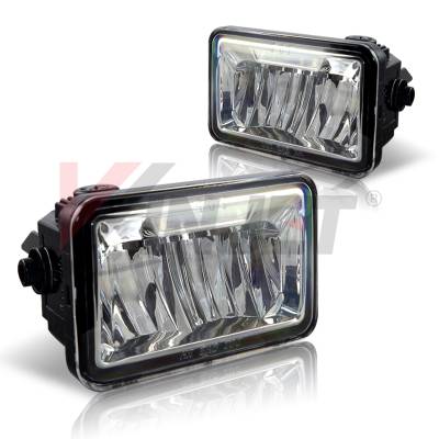 Winjet - Winjet CFWJ-0475-C Clear LED Fog Lights for 15-16 Ford F150