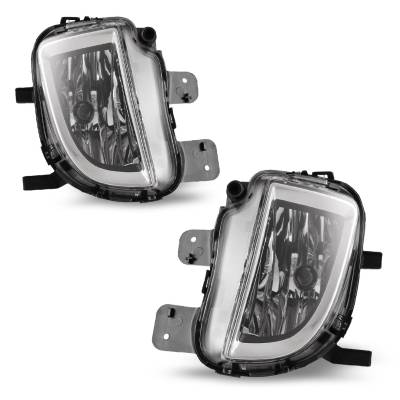 Winjet - Winjet CFWJ-0480-C Clear Fog Lights for 10-14 Volkswagen GTI MK6 12-17 Jetta