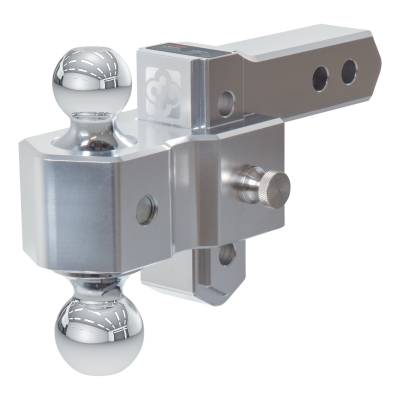 CURT - AlumaLite Adjustable Aluminum Hitch w/Dual Ball 3.5" Drop