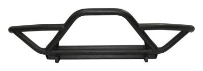 RT Offroad - RT Offroad RT20009 Blk Textured FR Tube Bumper w/Stinger for YJ & TJ Wrangler