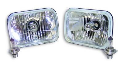 RT Offroad - RT Offroad RT28005 Rectangular Halogen Light for 79-01 Jeep SJ MJ XJ YJ J-Series