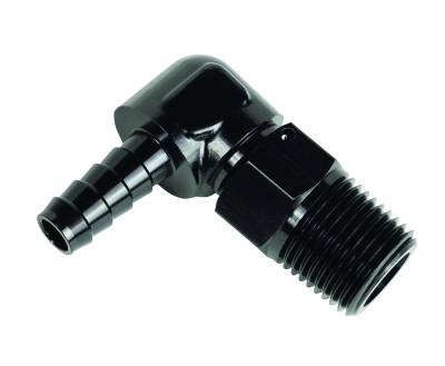 Derale - Derale 59406 Aluminum Swivel Fitting 90-DEG 7/8-14 UNF x 3/8" Barb