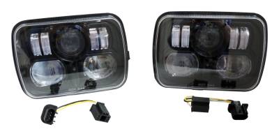 RT Offroad - RT Offroad RT28106 LED Headlight for 79-01 YJ/XJ/MJ/SJ/JSeries Wrangler/Cherokee