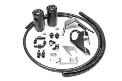 RADIUM Engineering - RADIUM Engineering 20-0525-FL DUAL CATCH CAN KIT for Nissan 370Z FLUID LOCK