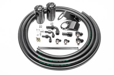RADIUM Engineering - RADIUM Engineering 20-0727-FL DUAL CATCH CAN KIT for Nissan S13 FLUID LOCK