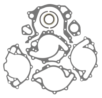 SCE Gaskets - SCE Gaskets 33603 FORD V8 260-302 63-83 2PC SRMS Engine Short Block Base Kit