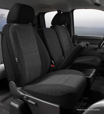 FIA - Fia OE37-43 CHARC OE30 Series Oe Tweed Custom Fit Front Seat Cover Charcoal