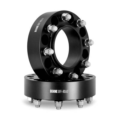 Mishimoto - Mishimoto BNWS-005-381BK 1.50" Black Wheel Spacers 6X139.7 78.1mm CB M14x1.5