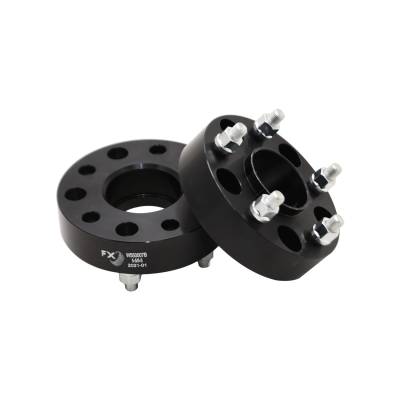 TrailFX - TrailFx W550007B Wheel Spacer 5x127mm 1.5" Thick Hub Centric Black Alum