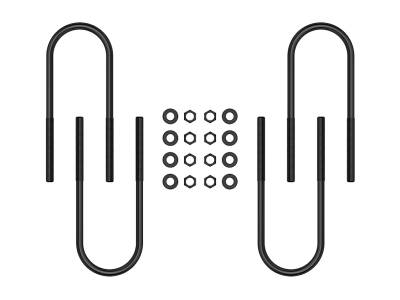 ICON Vehicle Dynamics - ICON 37024 Rear 12" U-Bolt Kit for 99-10 Ford F350 Super Duty DRW