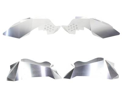 Fishbone Offroad - Fishbone Offroad FB33069 RAW Aluminum Front/Rear Inner Fenders