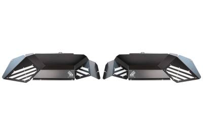 Fishbone Offroad - Fishbone Offroad FB33211R Rear Black Aluminum Inner Fenders