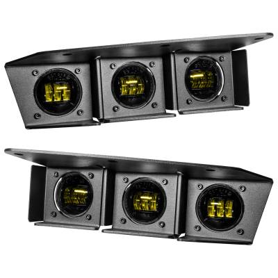 Oracle Lighting - Oracle 5890-006 2021-2024 Ford Bronco Triple LED Fog Light Kit for Steel Bumper