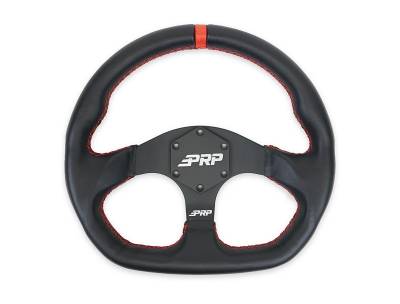 PRP - PRP G243 Comp-R Flat Leather Steering Wheel 13" Dia 6-Bolt Off-Road