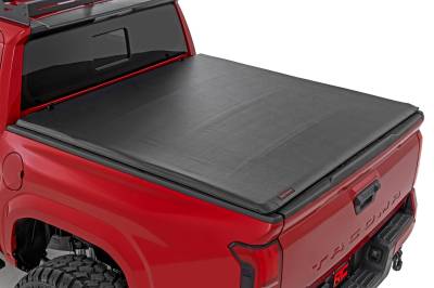 Rough Country Suspension Systems - Rough Country 42415551 Soft Roll-up Vinyl Tonneau Cover for 24-25 Tacoma 5' Bed